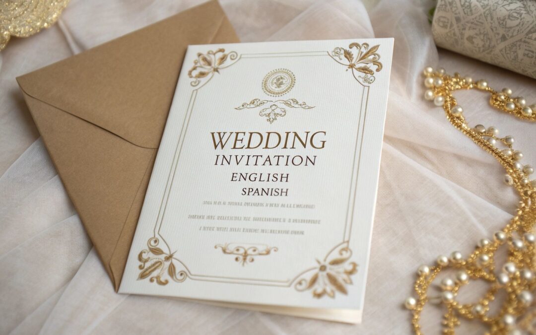 Invitaciones de Boda Elegantes en Inglés y Español: Ideas y Ejemplos