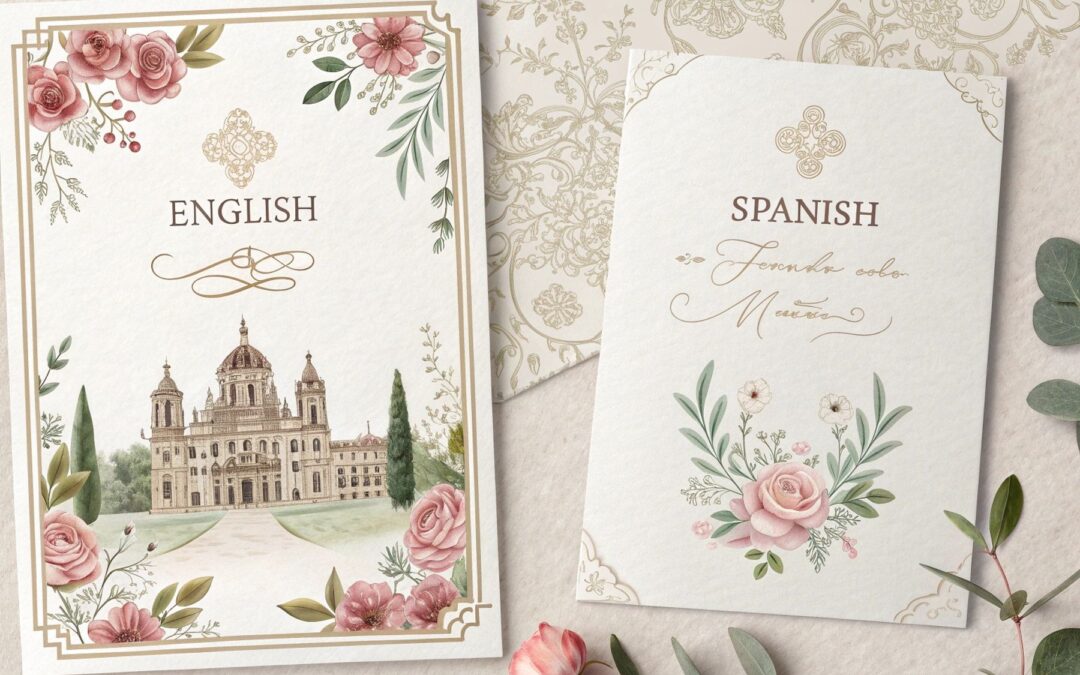 Invitaciones de Boda en Inglés y Español: Diseños que Capturan tu Estilo