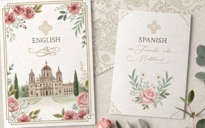 Invitaciones de Boda en Inglés y Español: Diseños que Capturan tu Estilo